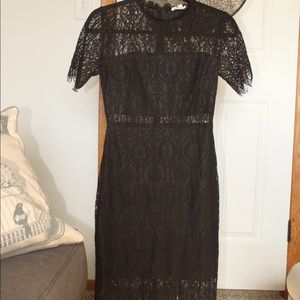 NEVER WORN- Francesca’s Lace black dress